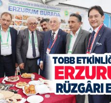Etkinlik alanında kurulan Erzurum standında coğrafi işaretli ürünler katılımcılardan tam not aldı.