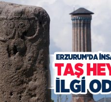 Erzurum Müzesi’ndeki İnsan biçimli taş heykel, Anadolu’daki en anıtsal taş heykellerden biri!