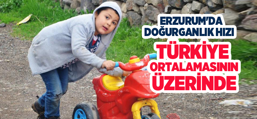 Erzurum’da 2023 yılında doğurganlık hızı Türkiye ortalamasının üzerinde gerçekleşti!….