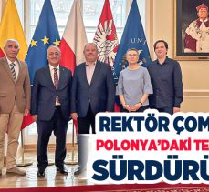 Rektör Çomaklı,Polonya’nın başkentinde bulunan üniversite yetkilileriyle iş birliği protokolleri imzaladı.