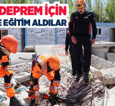 Afet Yönetimi Bölümü öğrencileri, olası bir depreme nasıl müdahale edeceklerinin eğitimini aldı.