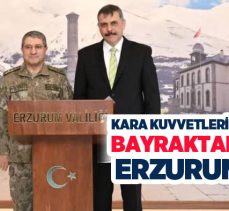 Kuvvetleri Komutanı Orgeneral Selçuk Bayraktaroğlu, Vali Mustafa Çiftçi’yi makamında ziyaret etti.