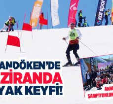 Palandöken Kayak Merkezi’nde Haziran Ayı’nda Anne ve babalar şampiyonluk için zirvede yarıştı!