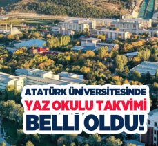 Atatürk Üniversitesi’nde, Örgün öğretim ile açık ve uzaktan öğretimde yaz okulu takvimi belli oldu.