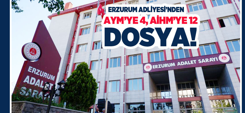 Erzurum Adliyesi’nde (AİHM) yapılan başvurular neticesinde tespit edilen ihlal kararları açıklandı.