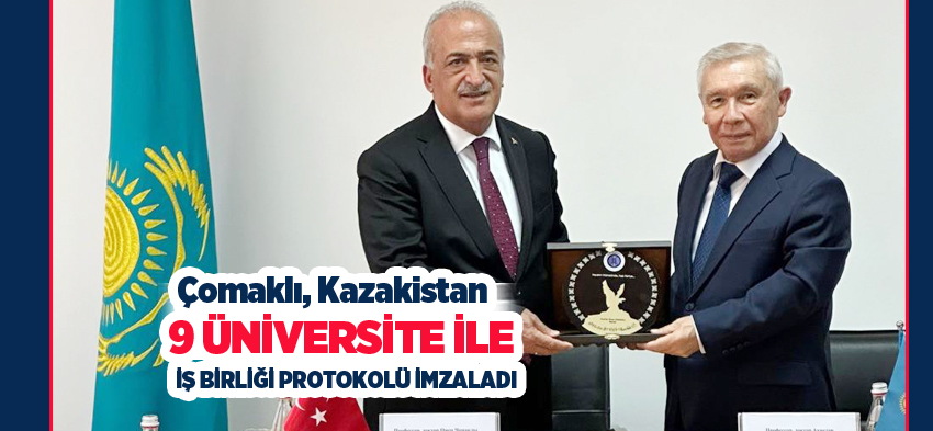 Atatürk Üniversitesi Rektörü Prof. Dr. Ömer Çomaklı ,Kazakistan temaslarını tamamladı…