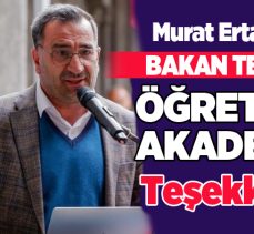TDED Başkanı Murat Ertaş, “Öğretmenlik Mesleği Kanunu” ile ilgili memnuniyetlerini dile getirdi.