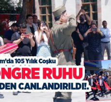 Erzurum Kongresi’nin 105. yıl dönümü törenlerle kutlandı, kongre temsili olarak canlandırıldı.