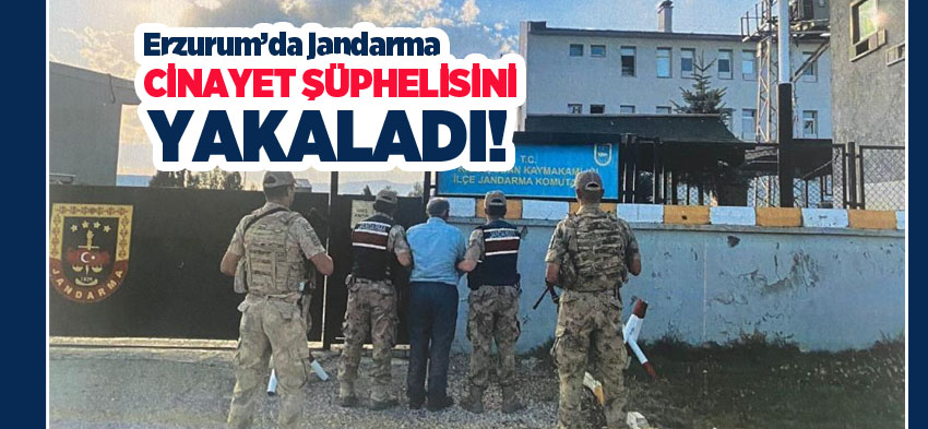 Erzurum’da jandarma ekipleri, 2 şahsın öldürülmesi olayının şüphelisi olan C.Y.’yi yakaladı.