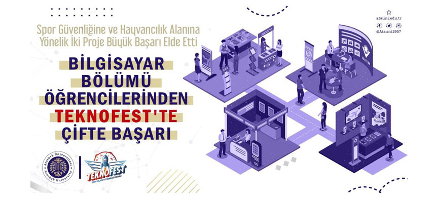 Atatürk Üniversitesi Bilgisayar Mühendisliği Bölümü öğrencilerinden TEKNOFEST 2024’te çifte başarı.