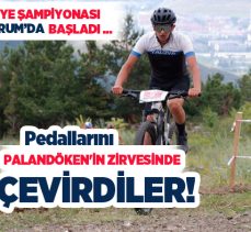 Palandöken Kayak Merkezi’nde, Dağ Bisikleti Türkiye Şampiyonası heyecanı başladı….