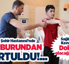 Şehir Hastanesi’nde kamburundan kurtulan Yusuf Yalçın,“Sağlığıma kavuştum, doktor olacağım” dedi.