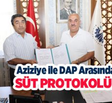 Aziziye belediyesi ile DAP arasında süt toplama merkezleri kurulması konusunda işbirliği yapıldı.