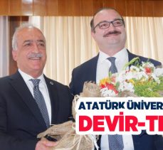 Atatürk Üniversitesi’nde, Prof. Dr. Ömer Çomaklı görevini Prof. Dr. Ahmet Hacımüftüoğlu’na devretti.