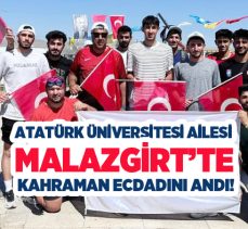 Atatürk Üniversitesi ailesi, Malazgirt Zaferinin 953. yıl dönümü kutlamalarına katıldı……