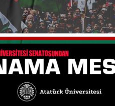 Atatürk Üniversitesi Senatosu,şehit İsmail Haniye’ye yapılan saldırıya ilişkin kınama mesajı yayımladı.