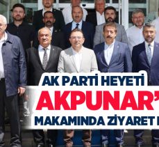 AK Parti Heyeti, Aziziye Belediye Başkanı Emrullah Akpunar’ı makamında ziyaret etti…