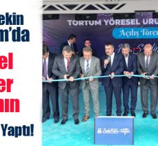 Milli Eğitim Bakanı Yusuf Tekin, memleketi Erzurum’da yöresel ürünler çarşısı açılışına katıldı.