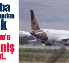 Bomba ihbarı yapılan Hindistan uçağı, Erzurum Havaalanı’na acil iniş yapmak zorunda kaldı!..