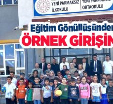 Eğitim Gönüllüsü Zübeyde Aksoy, Erzurum’da bir köy okulunda kütüphane kurarak gönülleri fethetti.