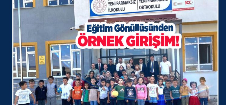 Eğitim Gönüllüsü Zübeyde Aksoy, Erzurum’da bir köy okulunda kütüphane kurarak gönülleri fethetti.