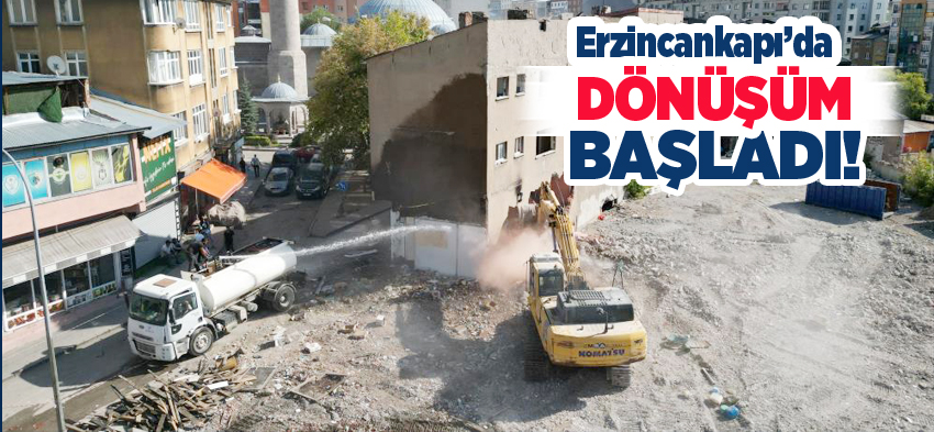 Büyükşehir Belediyesi Erzincankapı’da yerinde dönüşümü esas alan yeni bir projeye start verdi.