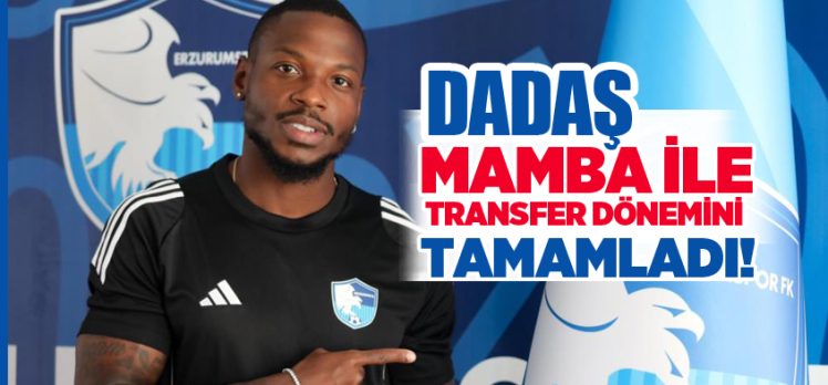 Erzurumspor,  Tuzlaspor’da forma giyen deneyimli forvet oyuncu Mamba ile 1 yıllığına anlaştı.