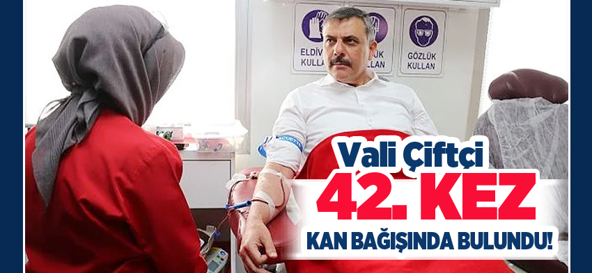 Erzurum Valisi Mustafa Çiftçi, Çat ilçesinde organize edilen kan bağışı kampanyasına katıldı.