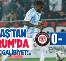 Erzurumspor FK zorlu Ahlatcı Çorumspor FK deplasmanında tek golle 3 puanın sahibi oldu.