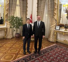 Türkiye’nin Londra Büyükelçisi Osman Koray Ertaş, Hacımüftüoğlu’nu elçilik binasında ağırladı.