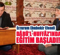 Efendi Dârü’l-Huffâz’ında,herkese Kur’an-ı Kerim ve hafızlık eğitimi konusunda destek sağlıyor.