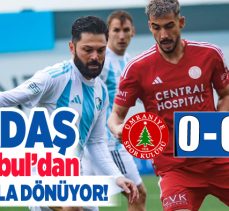 Erzurumspor FK deplasmanda karşı karşıya geldiği maçta  Ümraniyespor ile 0-0 berabere kaldı.