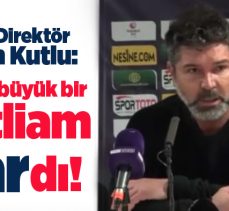 Erzurumspor FK Teknik Direktörü Hakan Kutlu, maç sonu konuştu “Bugün büyük bir katliam vardı!.”