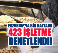 Erzurum’da yem, gıda ve gıda ile temas eden işletmelere yönelik denetimler devam ediyor.
