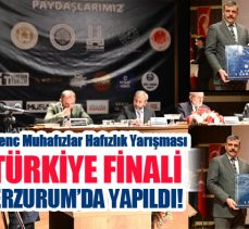 Genç Muhafızlar Hafızlık Yarışması Türkiye Finali Erzurum’da yapıldı. 16 ilden öğrenciler katıldı.