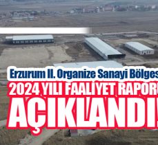 Erzurum Merkez “II. Organize Sanayi Bölgesi 2024 Yılı Faaliyet Raporu” yayımlandı!………………………