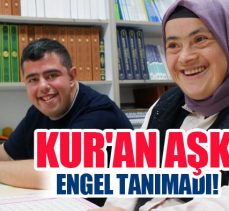 Down sendromlu Fatma Kisha ve Muhammet Haktan, açılan kursta Kur’an-ı Kerim okumayı öğrendi.