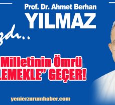 Prof. Dr. Ahmet Berhan Yılmaz yazdı:  Türk Milletinin Ömrü , “Beklemekle” Geçer…………….