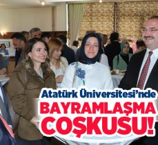 Kurban Bayramı dolayısıyla Atatürk Üniversitesinde bayramlaşma programı düzenlendi.