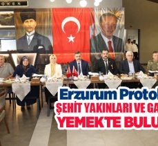 Erzurum’da Şehit yakınları ve kahraman gaziler onuruna yemek programı düzenlendi!…..