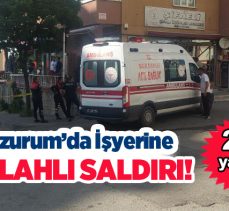 Erzurum Kayakyolu Semti’nde bir işyerine yönelik yapılan silahlı saldırıda 2 kişi yaralandı.