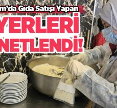 Erzurum’da gıda satışı yapan işletmelere yönelik denetimler gerçekleştirildi.5 işletmeye idari yaptırım..