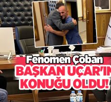 Erzurum’un fenomen çobanı, Yakutiye Belediye Başkanı Mahmut Uçar’ın konuğu oldu.