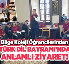 Özel Bilge Koleji öğrencileri 26 Eylül Türk Dil Bayramı’nı anlamlı bir etkinlikle kutladı….