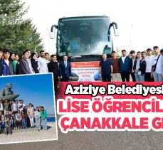 Aziziye Belediyesi, ilçedeki okullarda öğrenim gören lise öğrencilerini Çanakkale’ye gönderdi.
