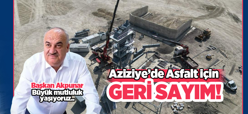 Aziziye Belediyesi’nin ilçeye kazandırdığı asfalt plenti, göz kırpmaya başladı!…………………