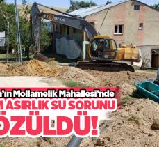 ESKİ ekipleri tarafından Horasan’ın Mollamelik Mahallesi’nde yarım asırlık su sorunu çözüldü!