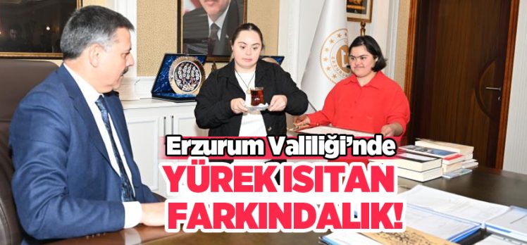 Çağla Okyay ve Elif Ademoğlu isimli özel çocuklar, Erzurum Valiliği’nde göreve başladı. Çağla Okyay ve Elif Ademoğlu isimli özel çocuklar, Erzurum Valiliği’nde göreve başladı.
