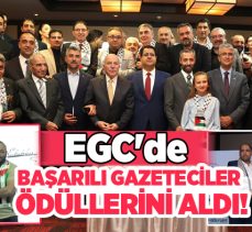 (EGC) düzenlediği “Başarılı Gazeteciler Yarışması”nda dereceye giren gazeteciler, ödüllerine kavuştu.