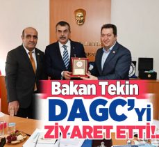 Milli Eğitim Bakanı Yusuf Tekin, Doğu Anadolu Gazeteciler Cemiyeti’ni (DAGC) ziyaret etti…